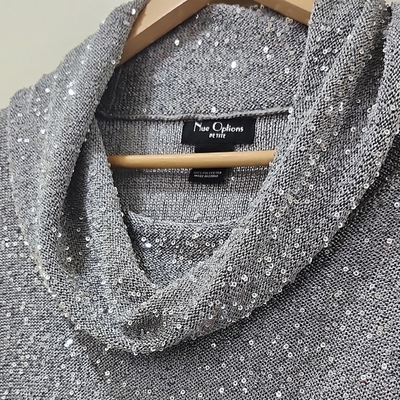 Nue Options Gray Cowl Neck Sweater - Picture 4 of 8